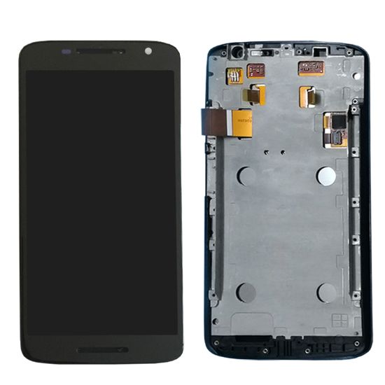 For Motorola Moto X Play Display with Frame - Black