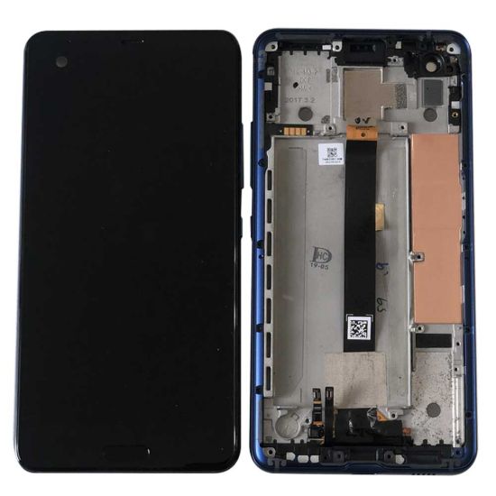 For HTC U ULtra Screen Digitizer Assembly with Frame - Dark Blue