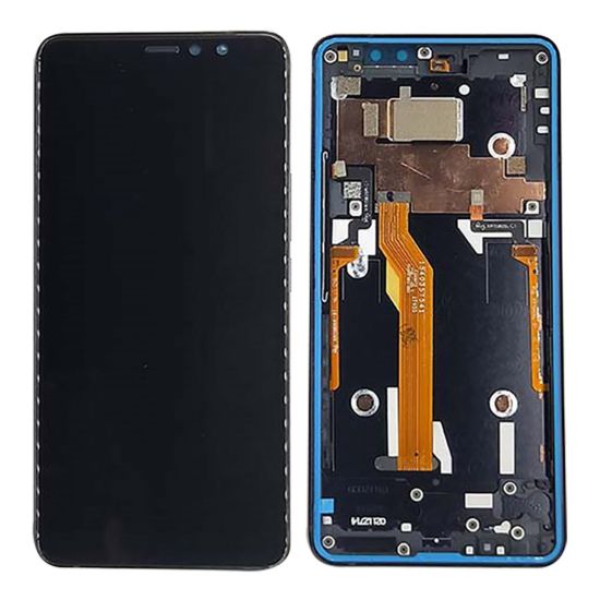 For HTC U11 EYES Screen Digitizer Assembly with Frame - Blue