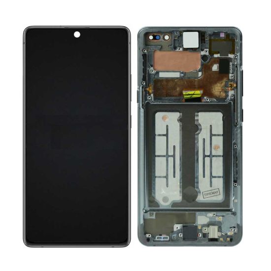 For Samsung Galaxy S10 Lite G770 AMOLED Display Assembly with Frame - Black