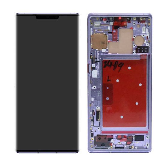 For Huawei Mate 30 Pro OLED Display with Frame - Silver