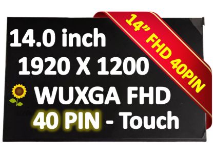 460.0TT03.0001 Panel for HP 9P989UA#ABA LCD LED Touch Screen 14" FHD 40 pins New