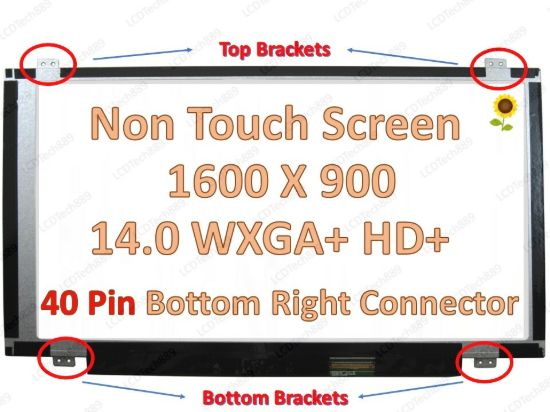 14" HD+ SLIM LCD LED Screen for LENOVO 18200781 18200782 B140RW02 V0 HW3A