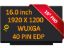 ASUS 18010-16060800M24 IPS 16.0'' Display Panel Laptop LCD screen 1920x1200