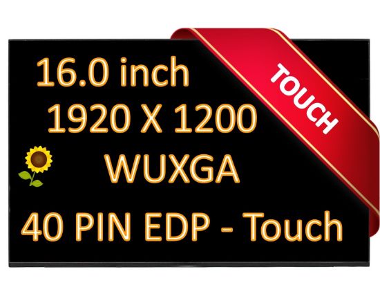 5D11S34341 For Lenovo NV160WUM-K04 V8.1 Lcd touch screen 16" WUXGA 1920 X1200