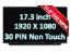 B173HAN04.2 Led Lcd Screen Display 17.3" FHD 30 Pin (Non-Touch)