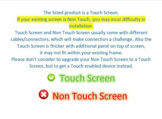 HP 15T-Bs000 LED LCD Touch Screen for 15.6" HD Touch Display 15T-BS000 New