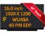 B160UAK01.5 - RAW PANEL TOP 16 WUXGA AG UWVA 300 TOUCH