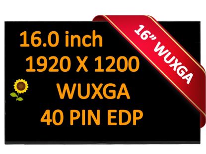 120hz 16.0"WUXGA LAPTOP LCD Screen FIT NE160WUM-NX3 V8.0 N160JME-GTK B160UAN05.A