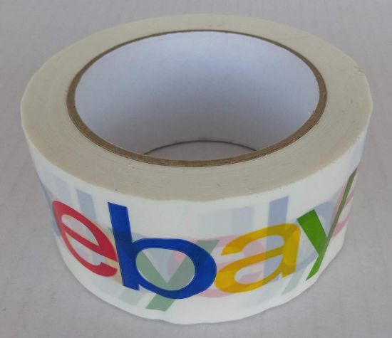 Six (6) Rolls eBay Branded Logo BOPP Shipping Tape 75 yards x 2 " New Sealed.