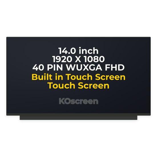 NEW 14" AG IPS FHD ON-CELL TOUCH SCREEN AUO AU OPTRONICS B140HAK02.5 ACER - front