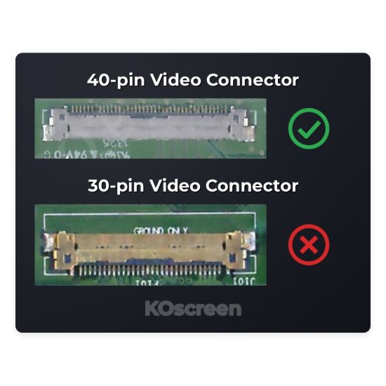 NEW 14" AG IPS FHD ON-CELL TOUCH SCREEN AUO AU OPTRONICS B140HAK02.5 ACER - 40 pin vs 30 pin connector