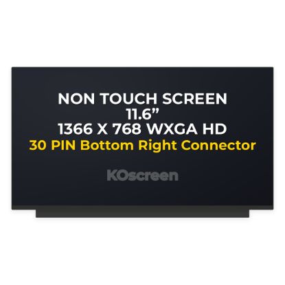 11.6" WXGA HD 1366x768 EDP LED LCD Screen 30 Pin for ASUS Chromebook C201 C201PA - front
