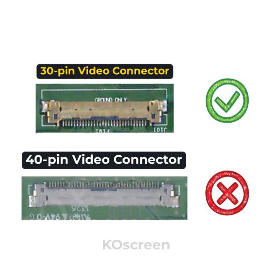 11.6" LED LCD SCREEN FOR FRU 5D10H11015 5D10H34460 Lenovo N21 80MG - 30 pin vs 40 pin connector