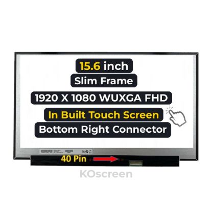 L47876-JD4 N156HCN-EBA REV.C6 Hp Lcd 15.6" Fhd Bv Uwva Touch Screen New - front