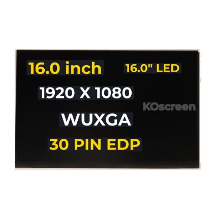 300NIT 16.0" WUXGA LAPTOP LCD Screen F Lenovo thinkpad T16 Gen 1 21CH 21CJ 30PIN - front